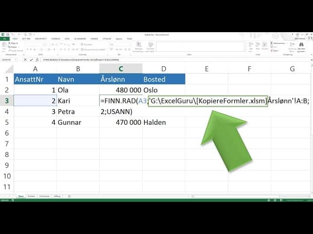 Kopiere formler til nytt regneark uten koblinger - ExcelGuru - Excel på  Norsk